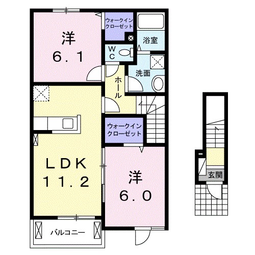 フラン・ブリーズＢ 間取り