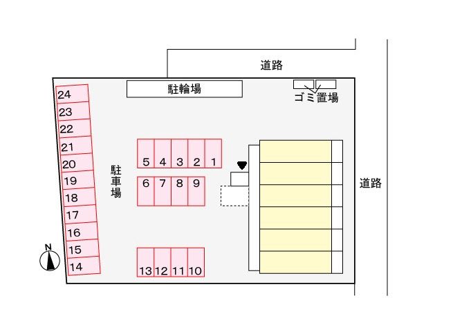 パールヒルズ五月町 駐車場
