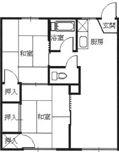 泉川ハイツB 間取り