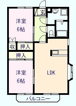 前田ハイツA棟 間取り