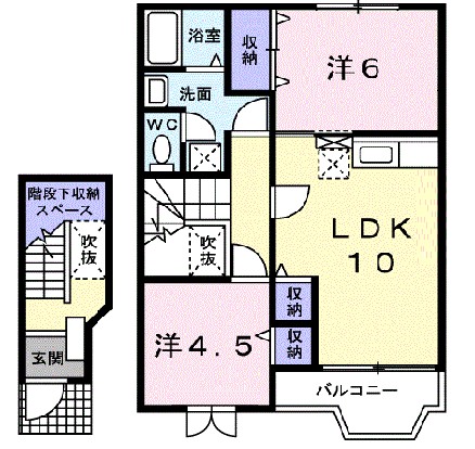 クレスト－ル川俣 間取り