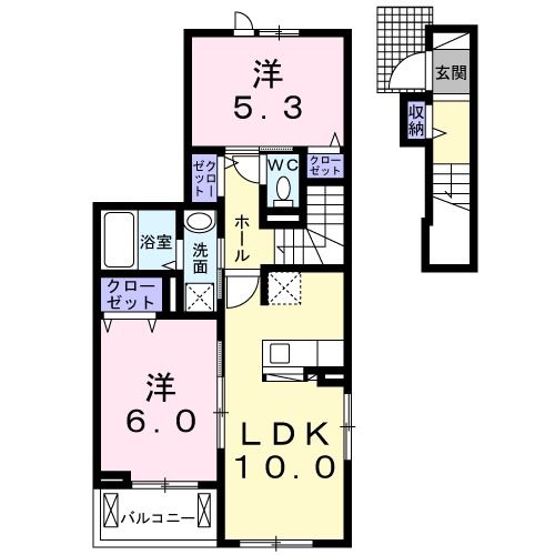 セントラル　ラトゥール　Ⅱ 間取り