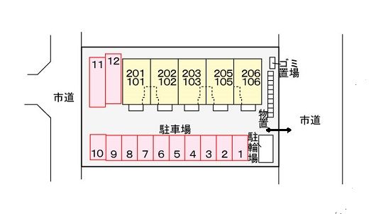フランメゾン大森 駐車場