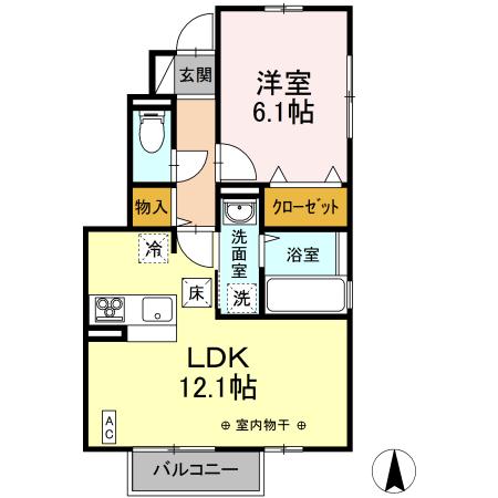 セジュール 桜つつみⅡ 間取り