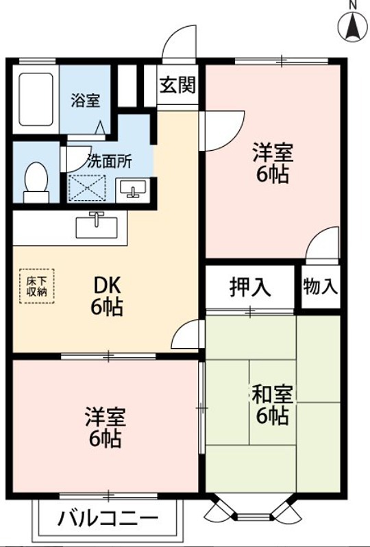 レストハイムC 間取り