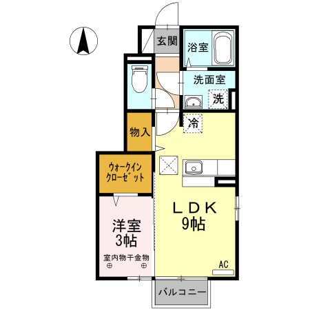 グリーンライフ　　雄 間取り