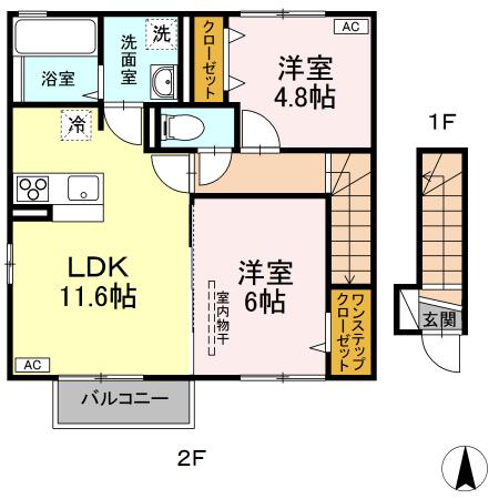 サンシード　Ｂ 間取り