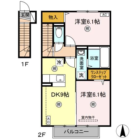 ボヌール　Ｂ 間取り