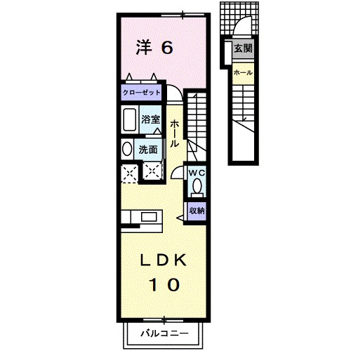 プリュジュールＢ 間取り