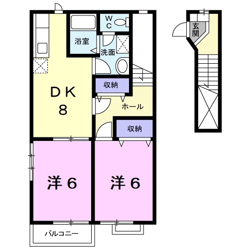 サンフローラＢ 間取り