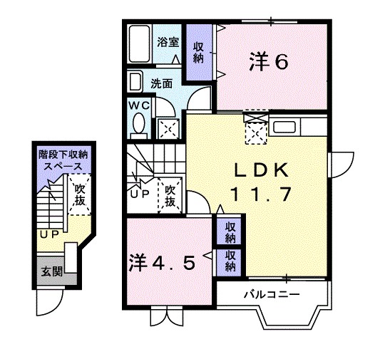 静風爽 間取り
