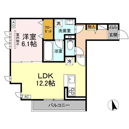 Ｄ－ＲＯＯＭ　野田町 間取り