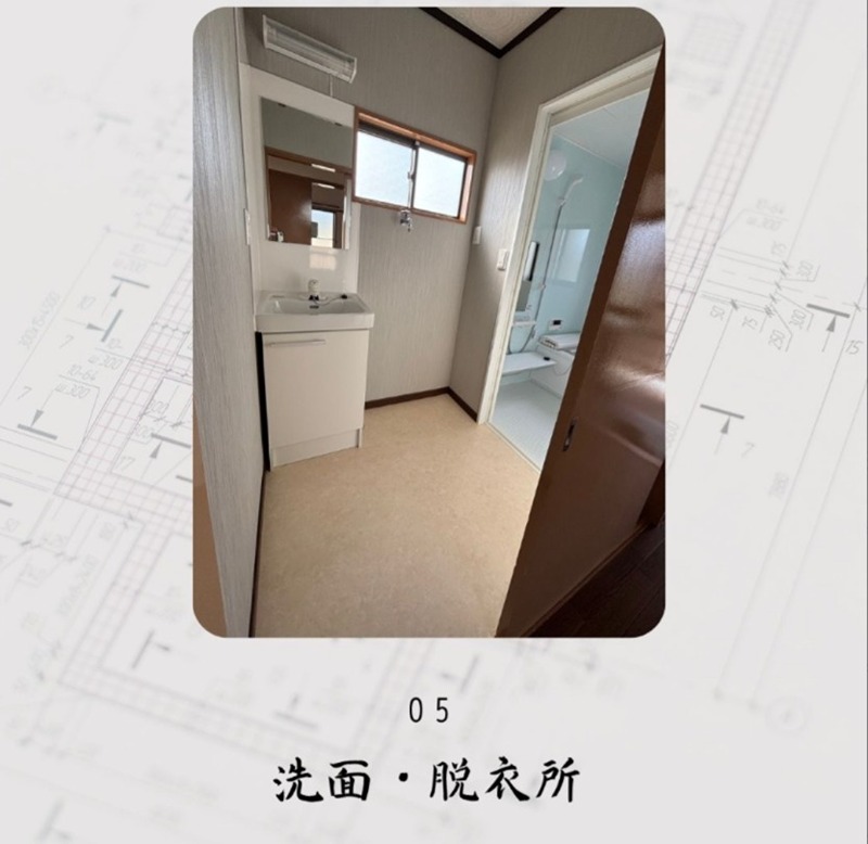 二斗薪アパート(2階部分) 洗面所