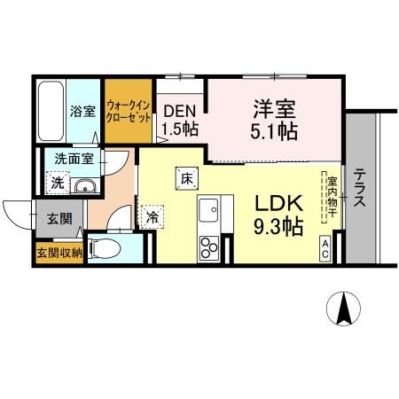 D-room GRACA 中町 EAST 間取り