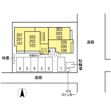 D-room GRACA 中町 EAST 間取り