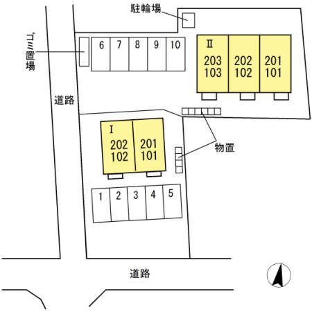 Ｔ－ルーム中角　Ⅰ 駐車場