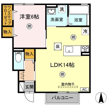 シャンピア　Ｂ 間取り