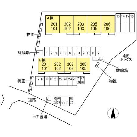 シャンピア　Ｂ 駐車場