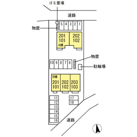 ジョイカーサ　Ａ 駐車場