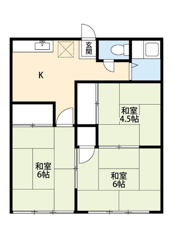 ハイツ渡辺 間取り