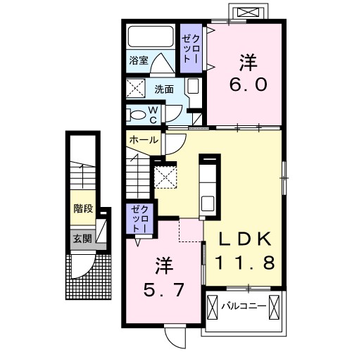 エスポワールⅠ 間取り