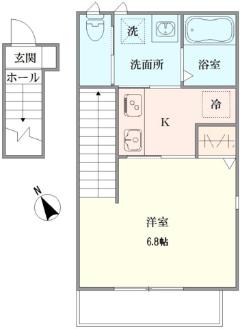 フィシオ桜上水A 間取り