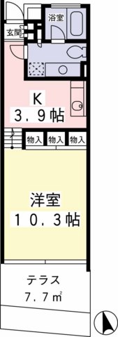 Ｈi-ＲＯＯＭＳ桜上水Ａ 間取り