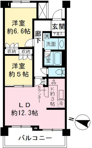 エストライフつつじヶ丘五番館 間取り
