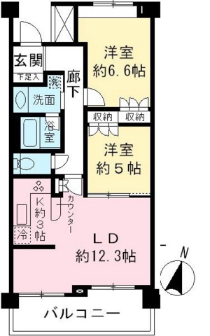 エストライフつつじヶ丘五番館 間取り