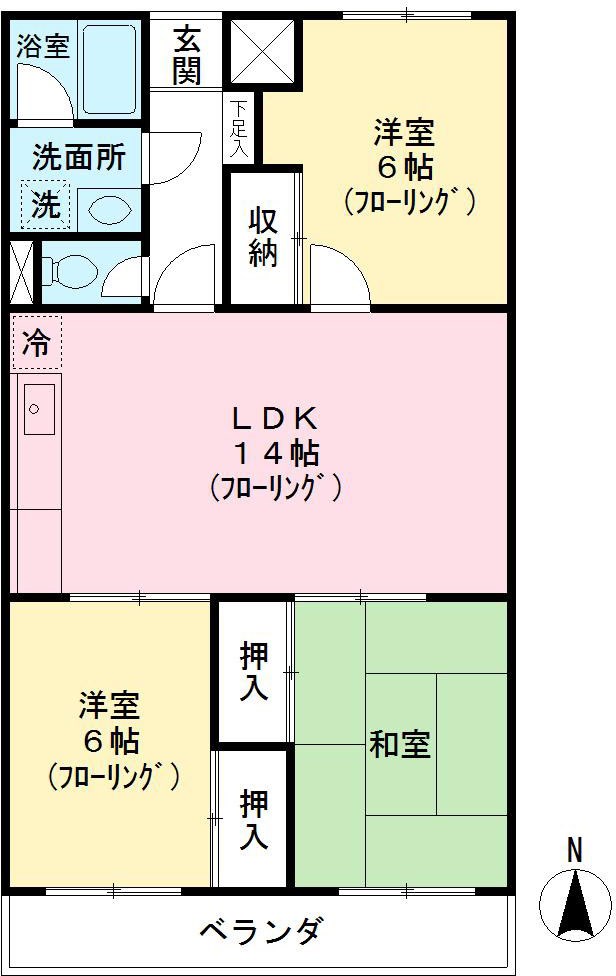 アサヒコーポ 間取り