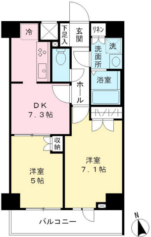 ＡＣＯＬＴ府中緑町 間取り