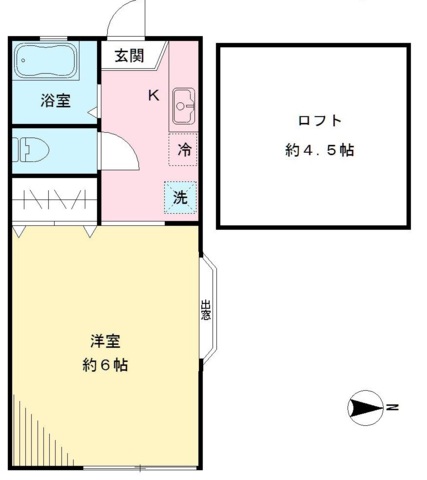 フロムココⅡ 間取り