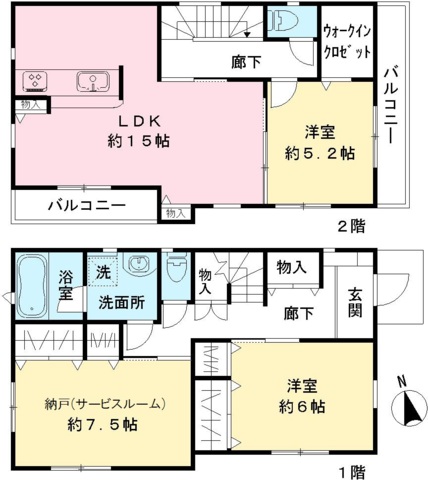 武蔵の杜1号棟 間取り