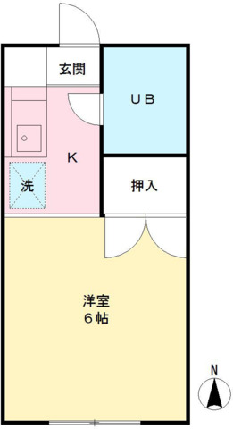 向ノ岡ハイツ３号棟 間取り