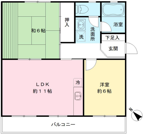 メイゾンクレーユ多摩 間取り
