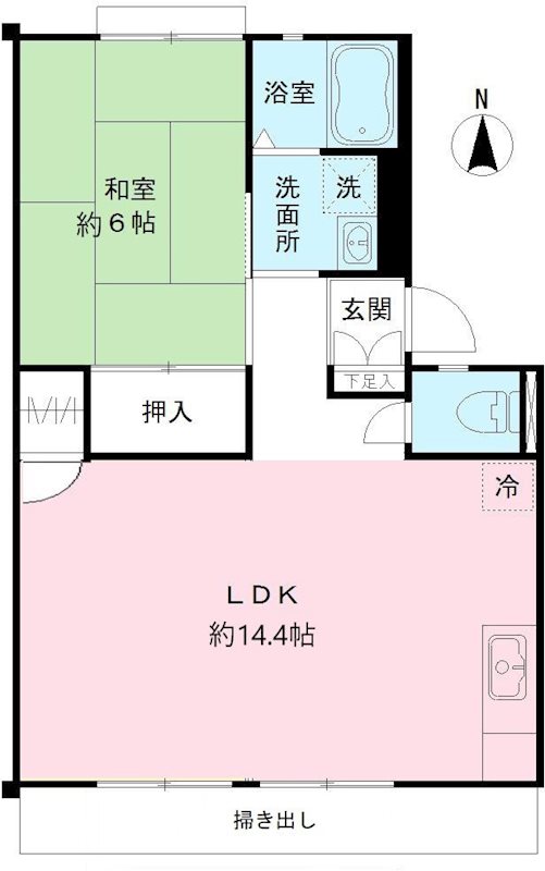 サンライフ伊登屋Ｂ 間取り