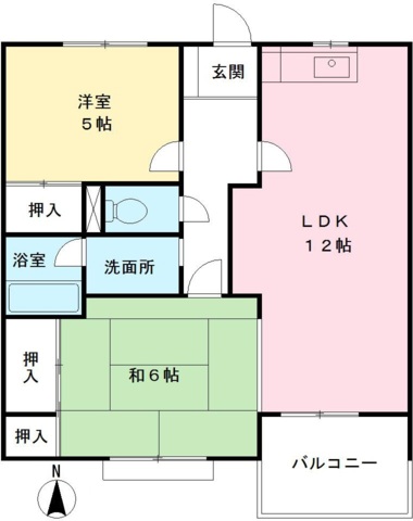 クレールハイムＡ 間取り