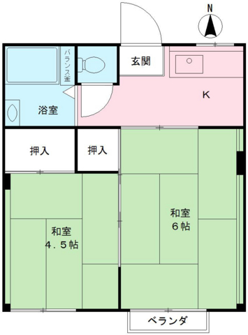 コスモハイツ和光 間取り