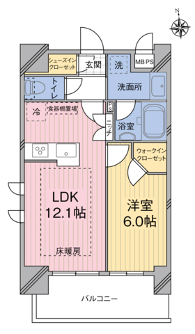 ＭＯＤＩＥＲ　ＹＯＹＯＧＩ　ＲＥＳＩＤＥＮＣＥ 間取り