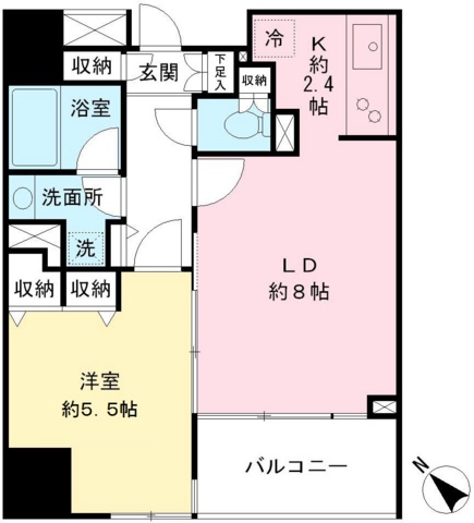 ＶＩＡ ＬＡＴＴＥＡ笹塚 間取り