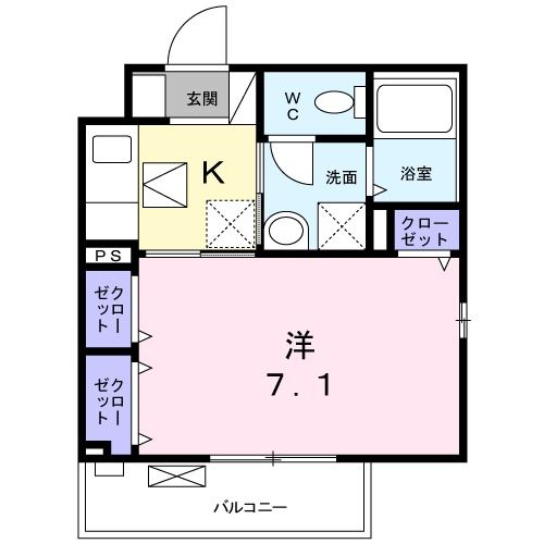 ラフィネ堀之内 間取り