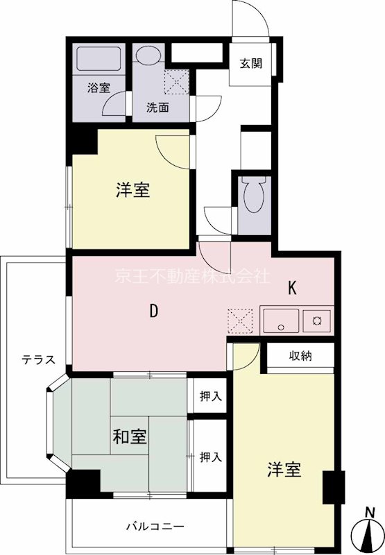 日甲ハイム笹塚 間取り