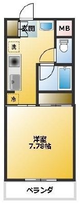 C's 16 HIRAKATA  間取り