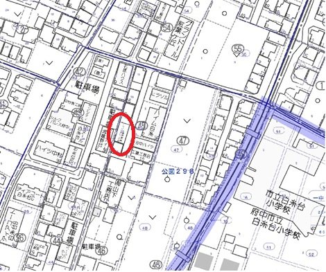 パークアベニュー第３駐車場 地図（共通）