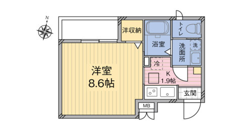 Lush Life Sekiba 間取り