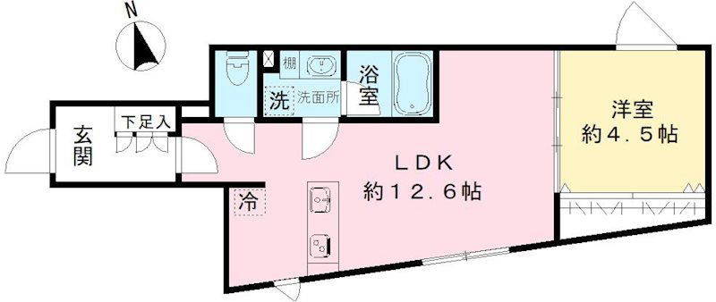 COEUR　BLANC八幡山 間取り