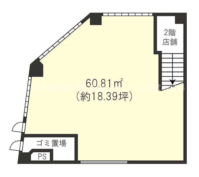 芦花公園駅南側店舗 間取り