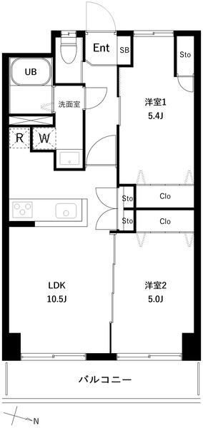 ＰＡＲＫ　ＭＯＤＥＲＮ　つつじヶ丘 間取り