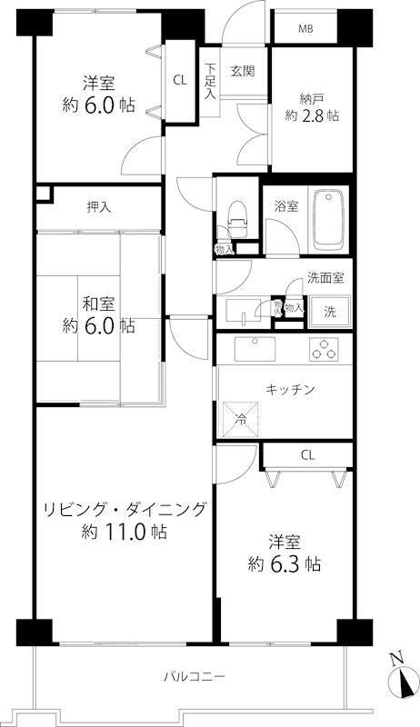 T's garden府中 間取り