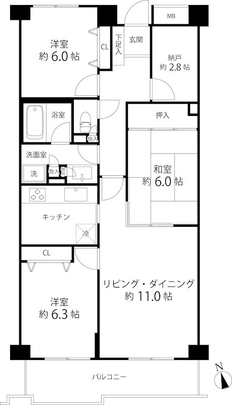 T's garden府中 間取り